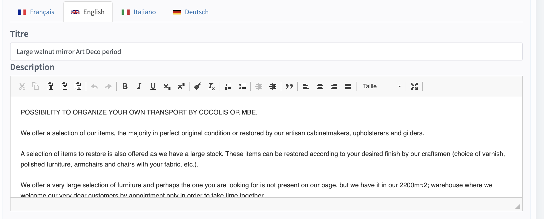 Traduction automatique Antikeo